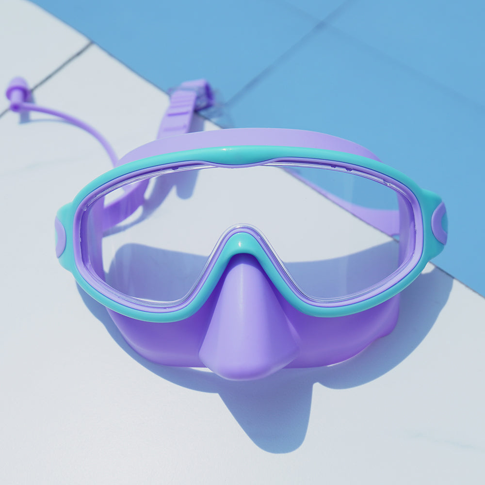 2 LENTES DE NATACIÓN CON PROTECTOR NASAL + 2 PARES DE TAPONES DE OIDO